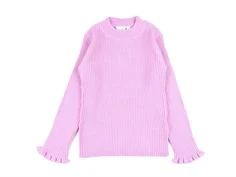 Name It pastel lavender slim strikbluse